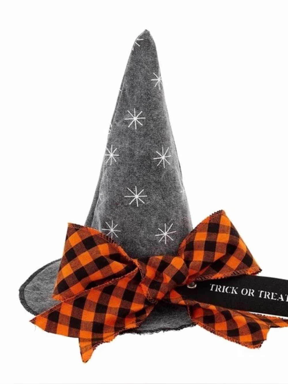 Mud Pie | "Trick or Treat" Halloween Witch Hat Sitters